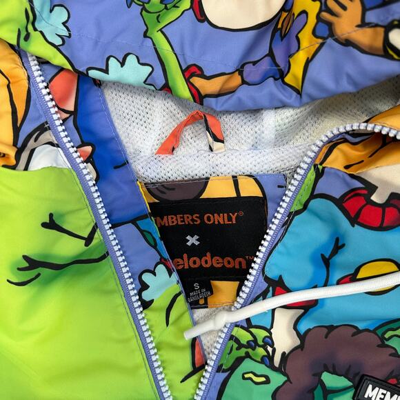 Members Only Jacket Rugrats Nickelodeon Small Hooded Windbreaker - Picture 6 of 6